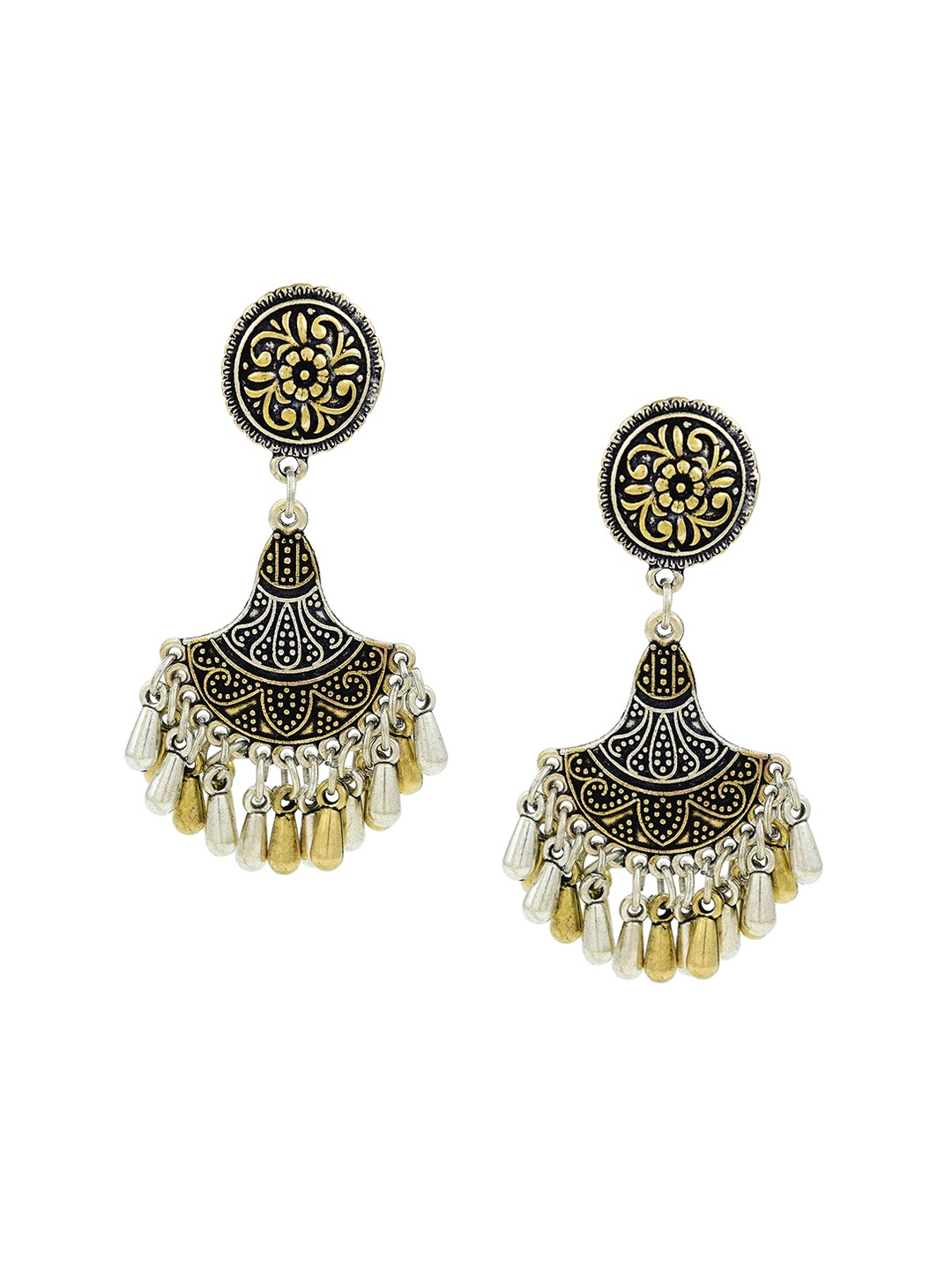 

HIGH TRENDZ Contemporary Studs Earrings, Silver