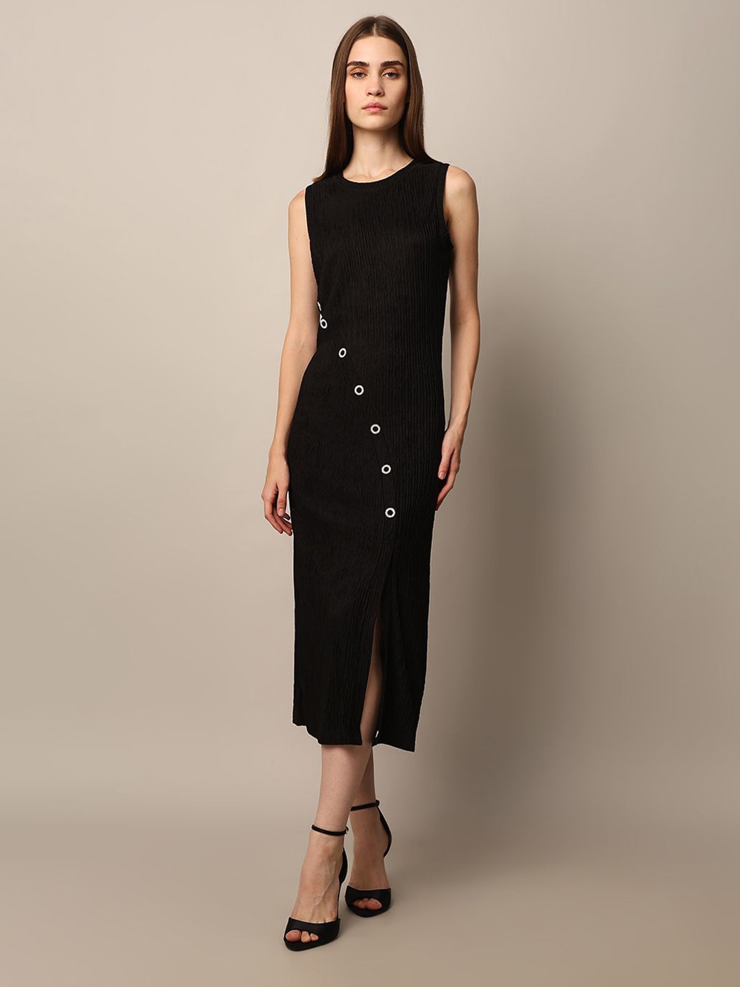 

ONLY Embellished Bodycon Maxi Dress, Black