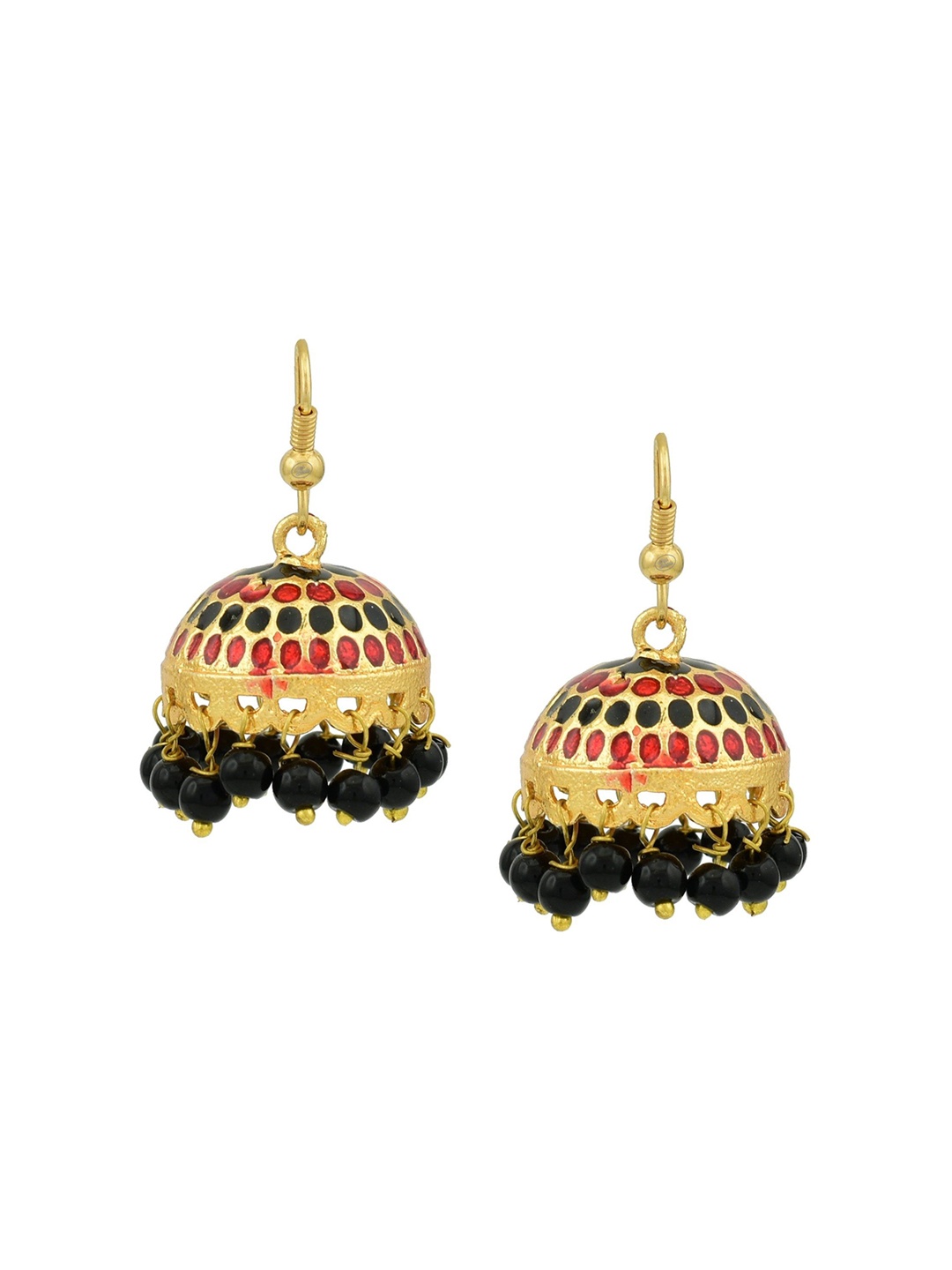 

HIGH TRENDZ Contemporary Jhumkas Earrings, Gold