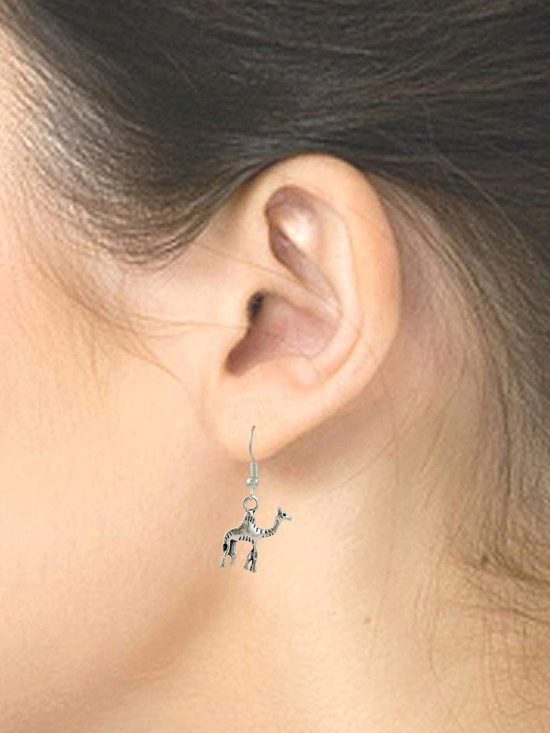 

HIGH TRENDZ Contemporary Drop Earrings, Silver