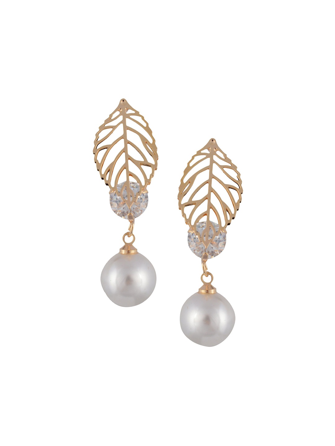 

HIGH TRENDZ Contemporary Drop Earrings, Gold