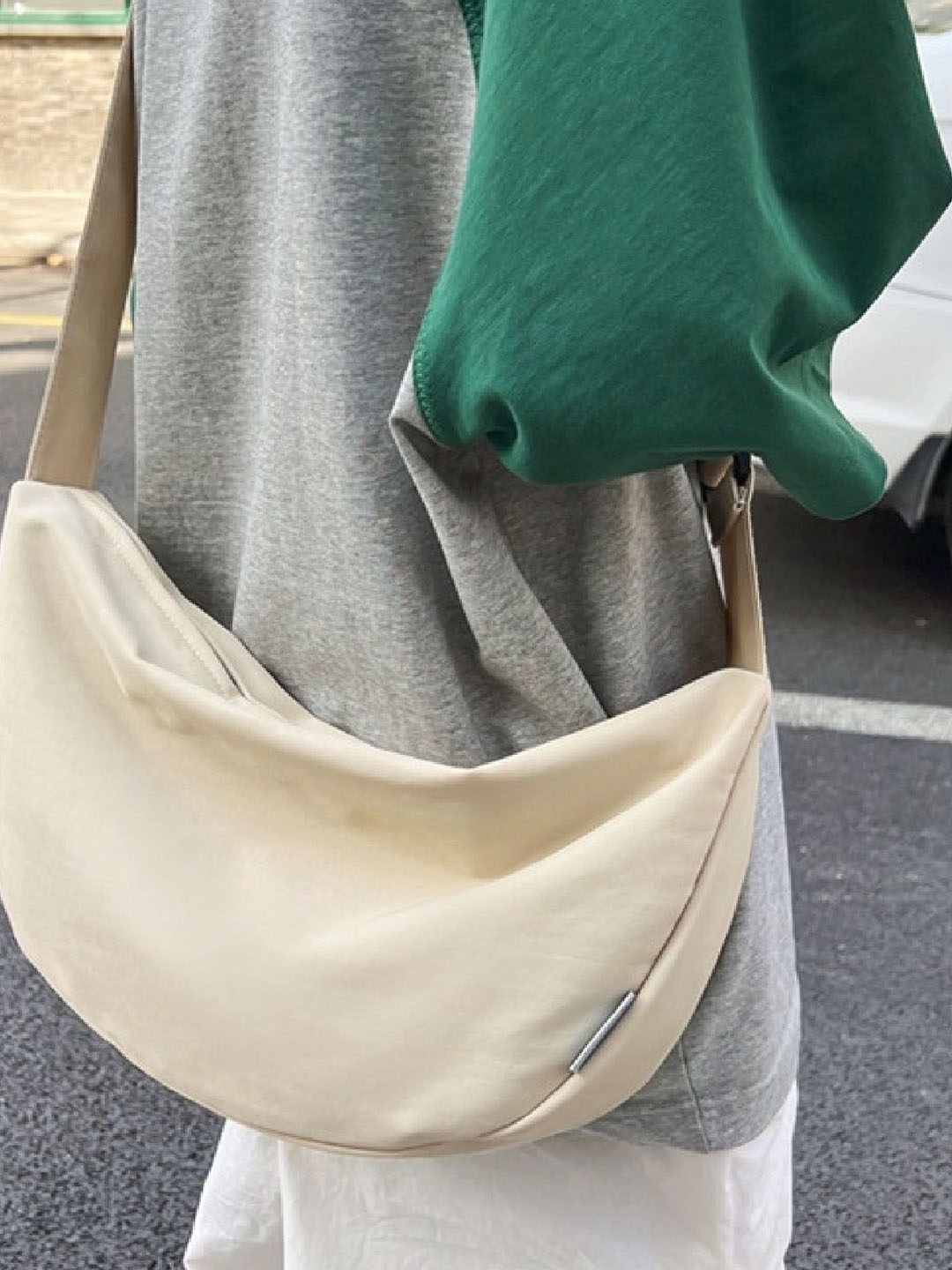 

StyleCast Beige Structured Shoulder Bag