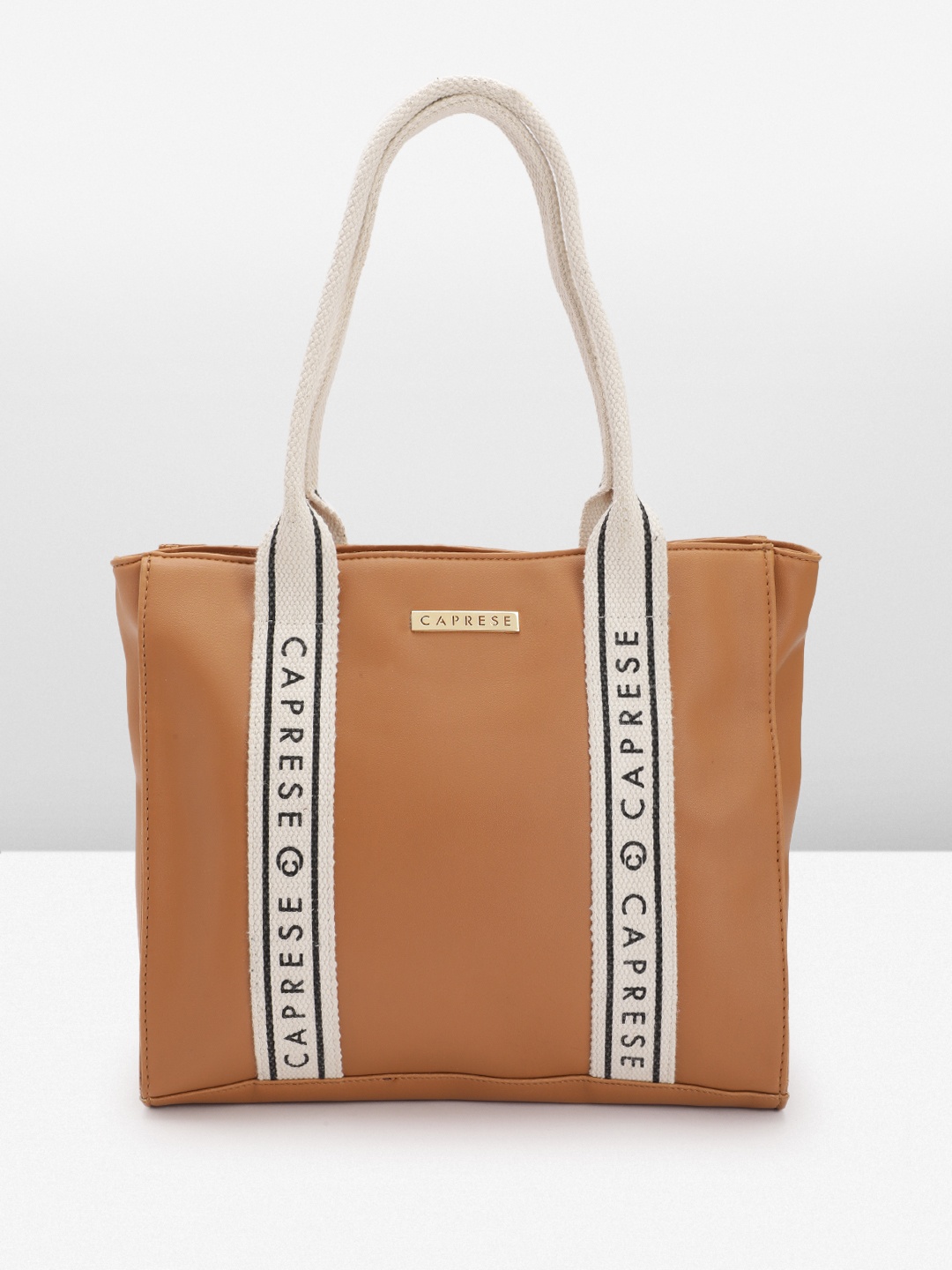 

Caprese Structured Shoulder Bag, Tan