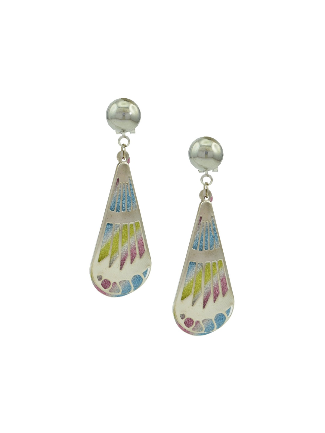 

HIGH TRENDZ Contemporary Drop Earrings, Silver