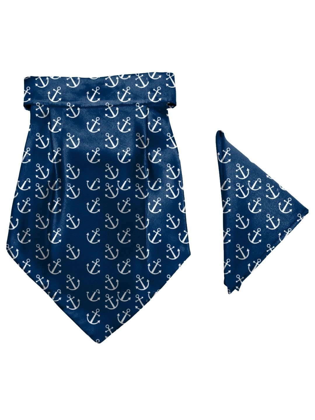 

Blacksmith Men Printed Cravat, Navy blue