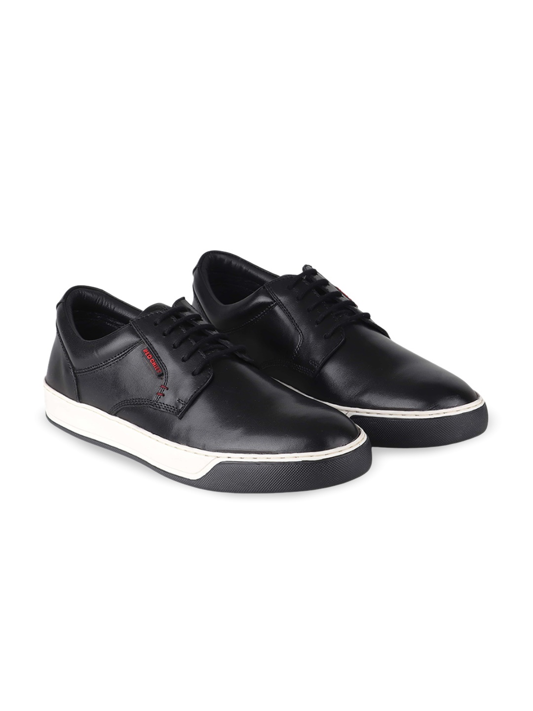 

Red Chief Men Leather Lace-Ups Sneakers, Black