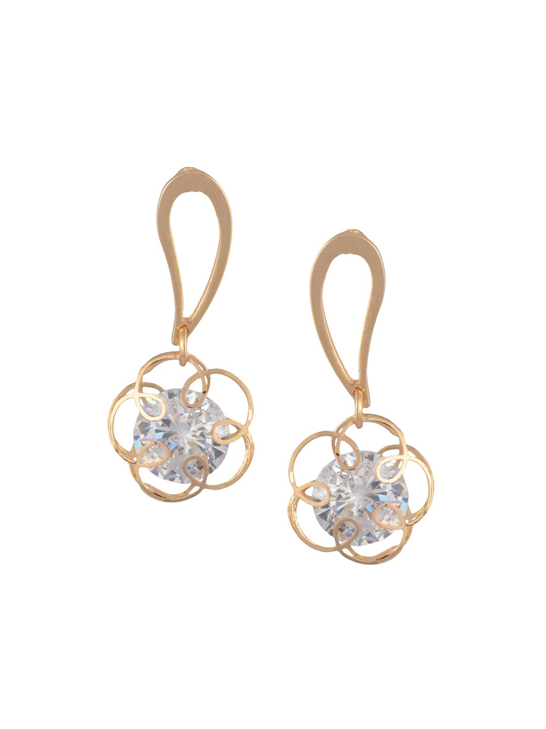 

HIGH TRENDZ Contemporary Hoop Earrings, Gold