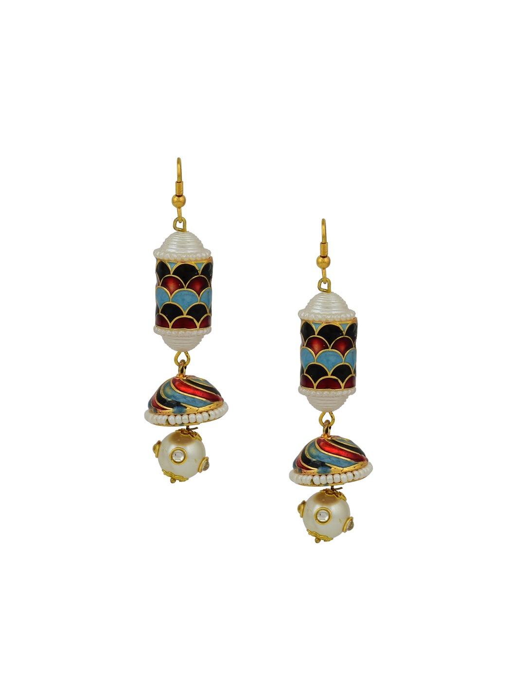 

HIGH TRENDZ Contemporary Drop Earrings, Gold