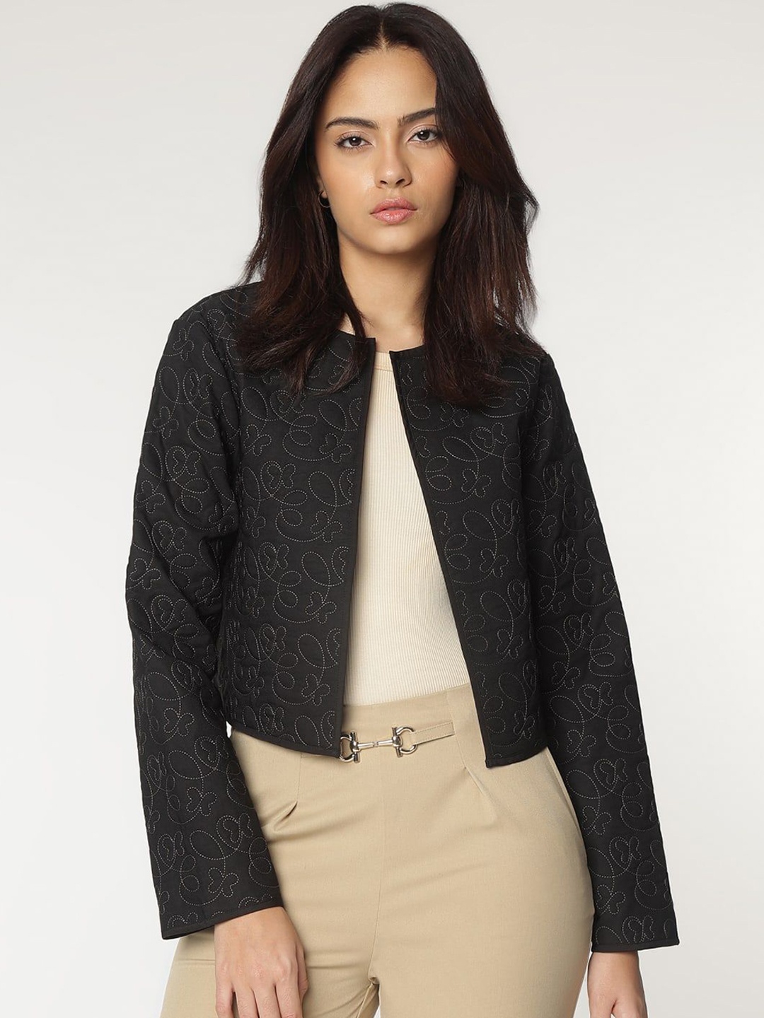 

Marks & Spencer Women Polyester Fashion Jacket, Black