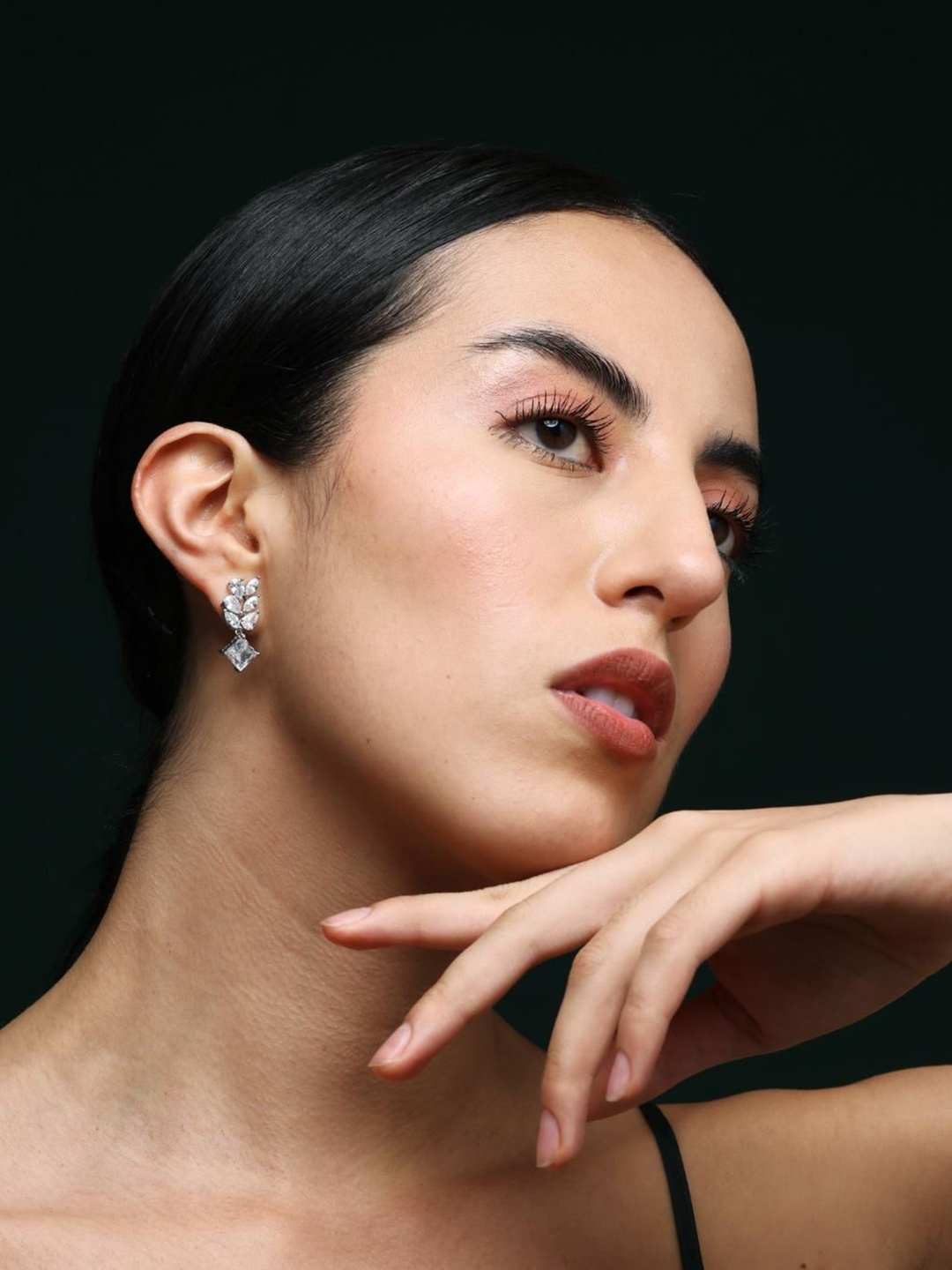 

Varnika Arora Geometric Drop Earrings, White
