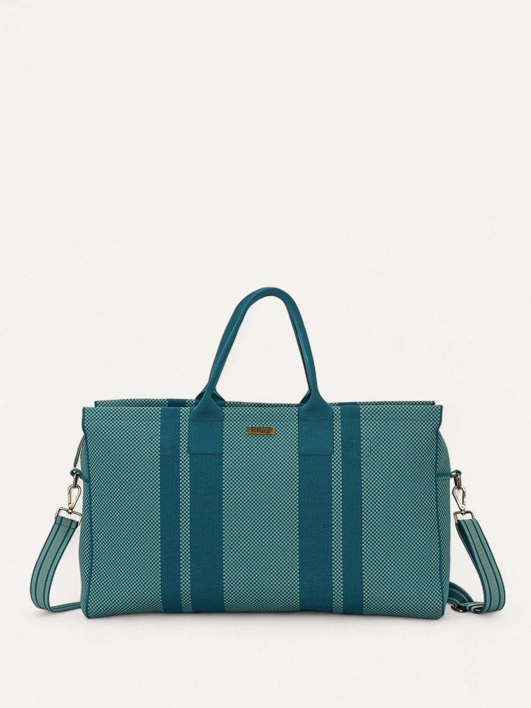 

Rioz Oversized Shopper Handheld Bag with Quilted, Green