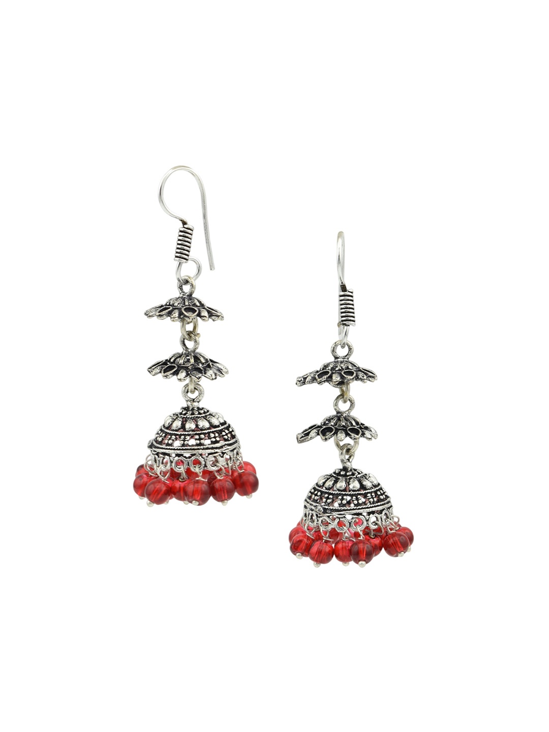 

HIGH TRENDZ Contemporary Jhumkas Earrings, Metallic