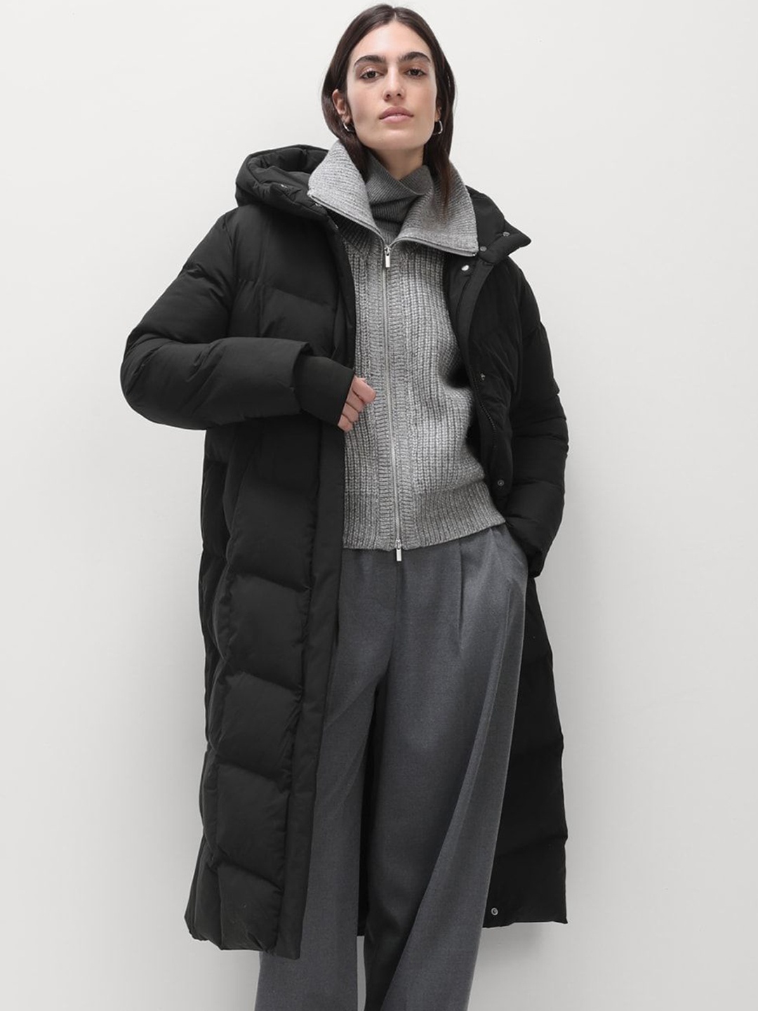 

Marks & Spencer Long Sleeve Hooded Jacket, Black