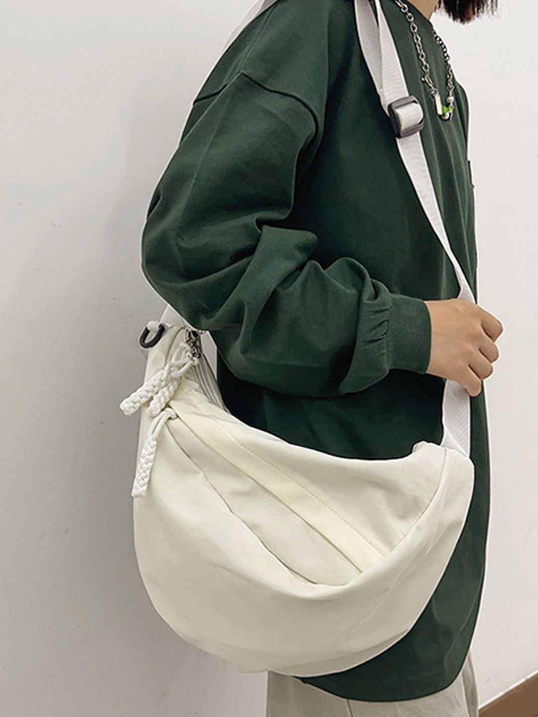 

StyleCast White Casual Structured Stylish Side Bag