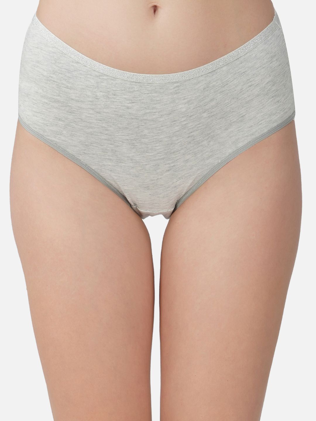 

Carlton London Women Antimicrobial Modal Hipster Briefs, Grey