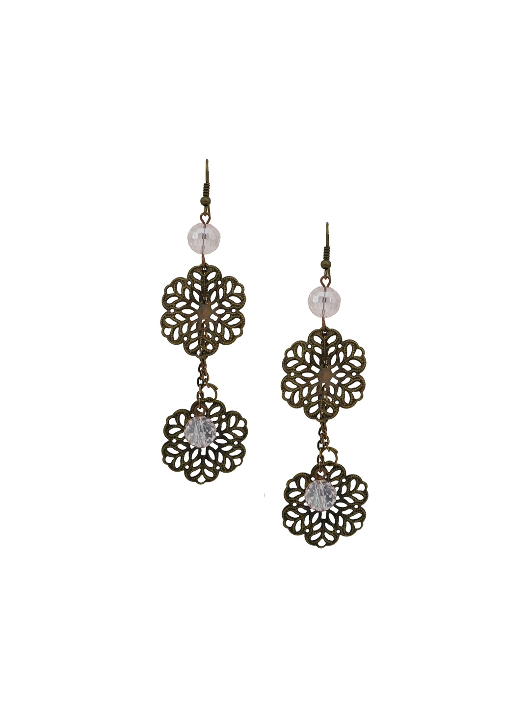 

HIGH TRENDZ Contemporary Drop Earrings, Metallic