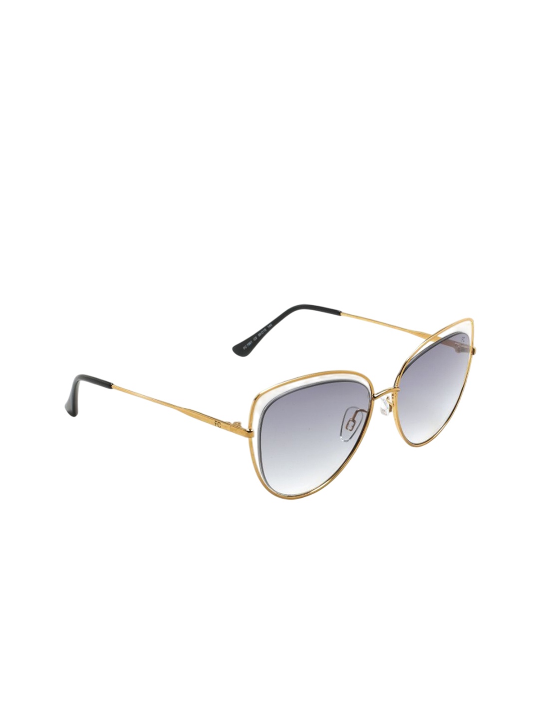 

French Connection Women Cateye Sunglasses with UV Protected Lens, Green