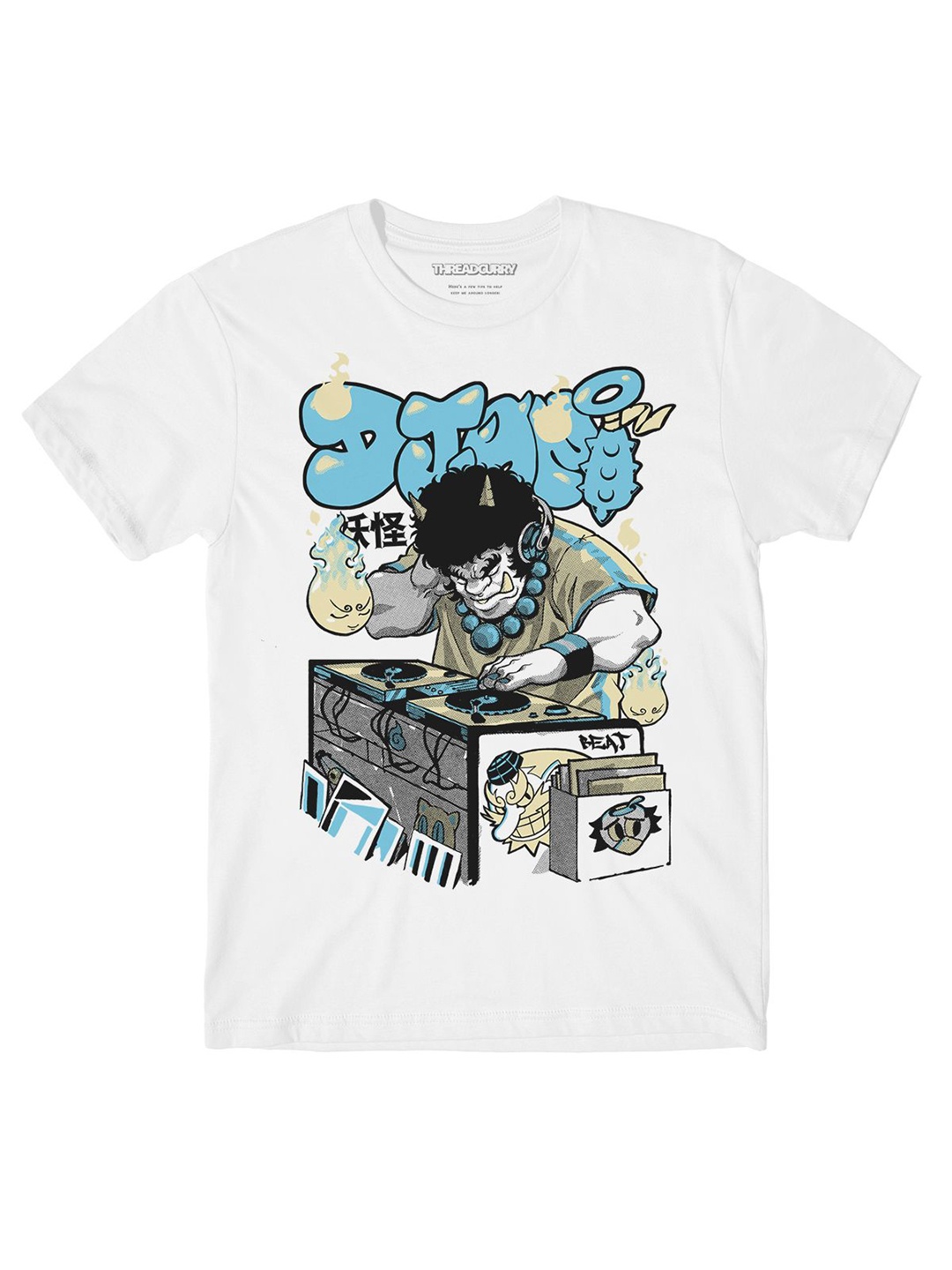 

THREADCURRY Boys Printed T-shirt, White