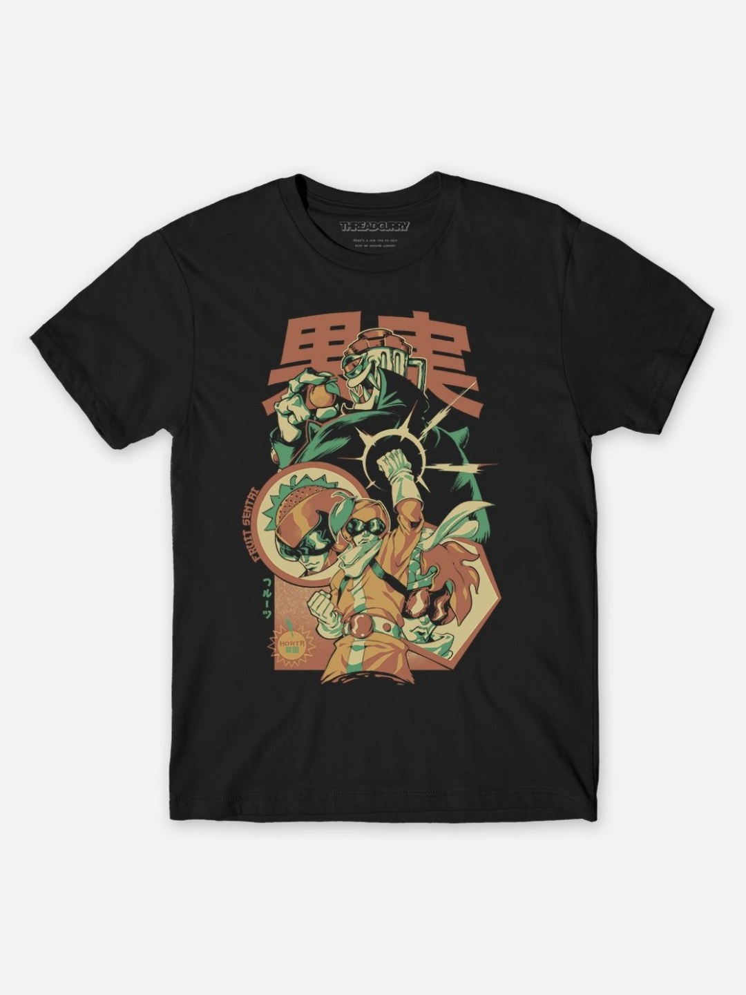 

THREADCURRY Boys Printed T-shirt, Black
