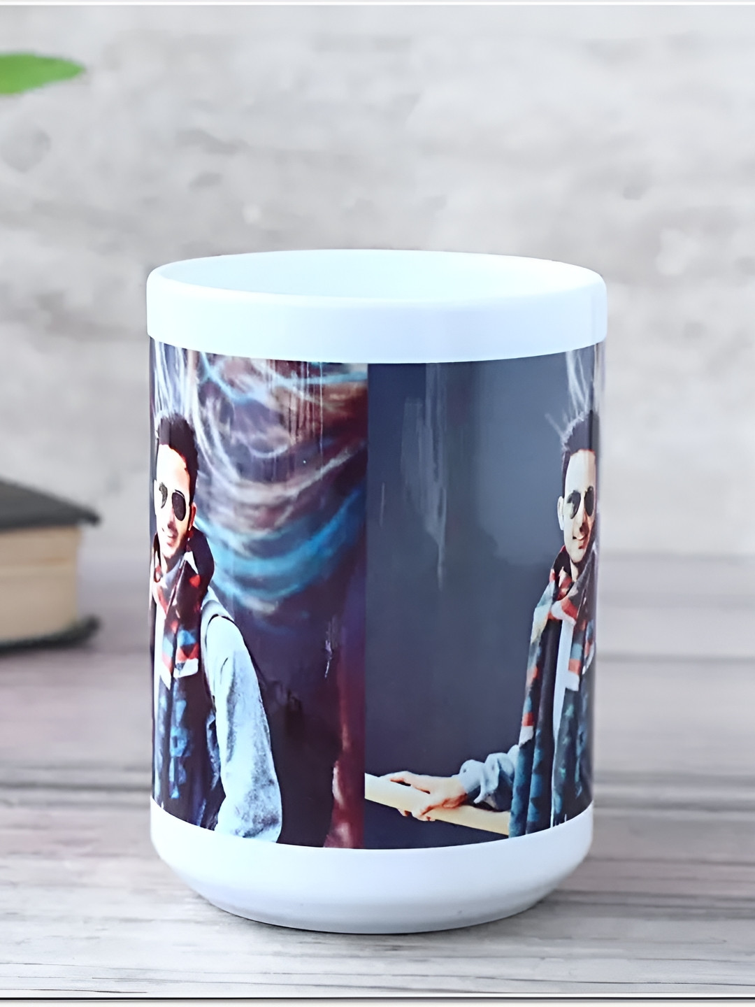 

fnp Multicoloured Printed Ceramic Glossy Mugs Set of Cups and Mugs, White