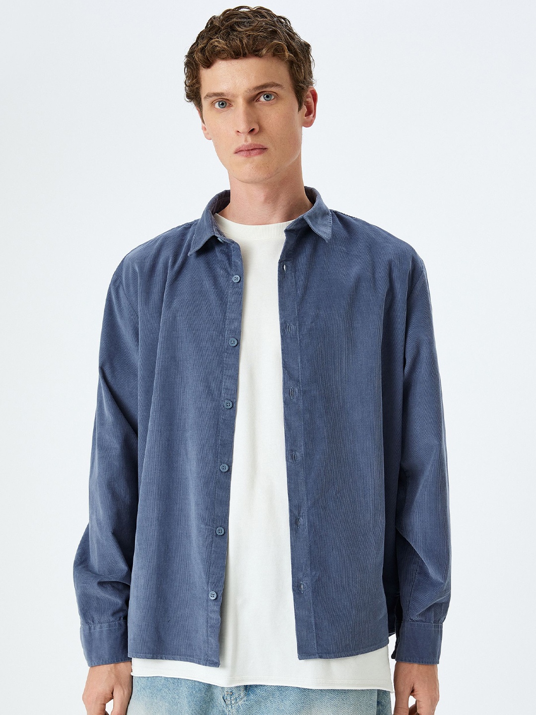 

Koton Men Opaque Casual Shirt, Blue