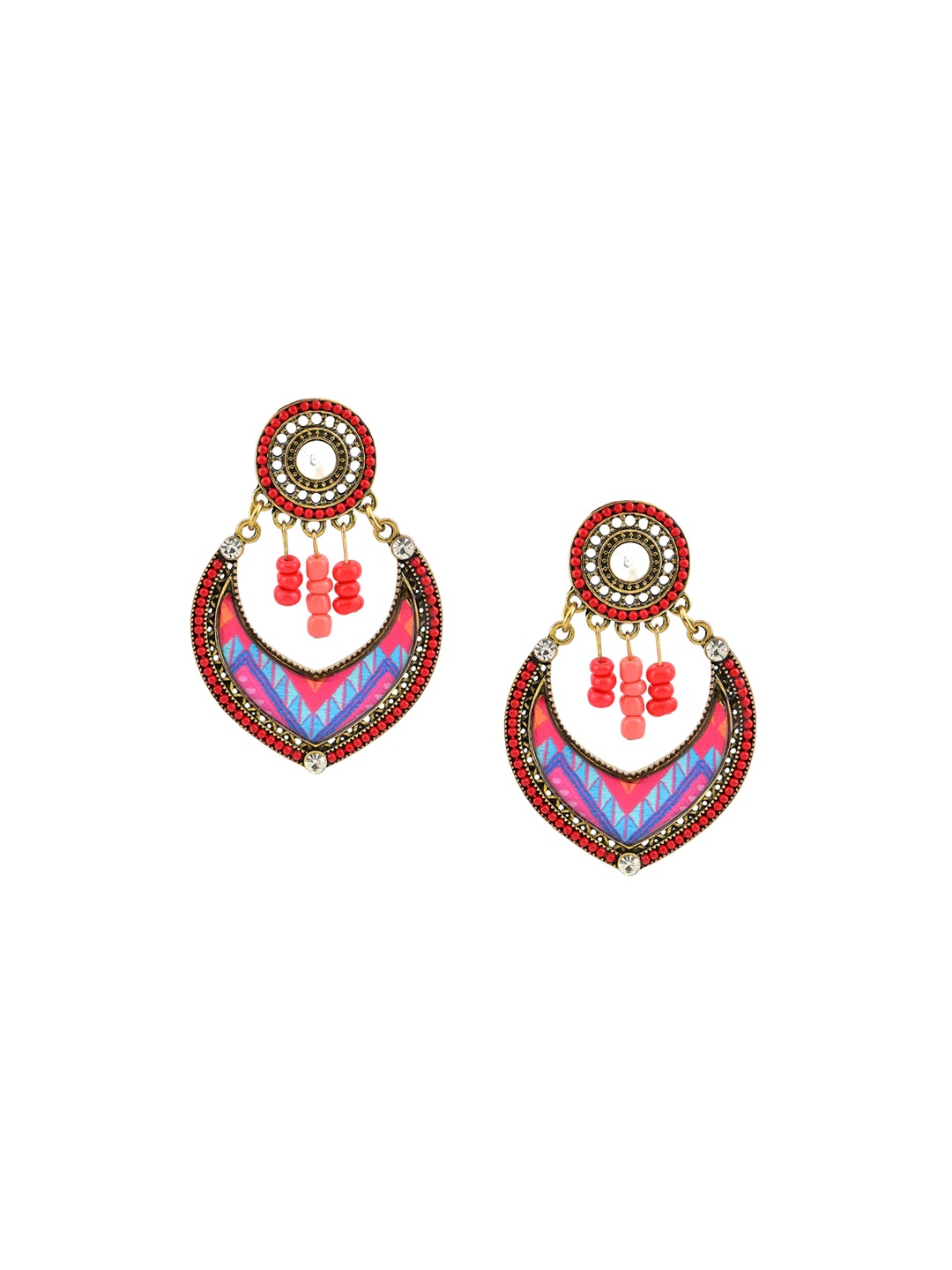 

HIGH TRENDZ Contemporary Chandbalis Earrings, Gold
