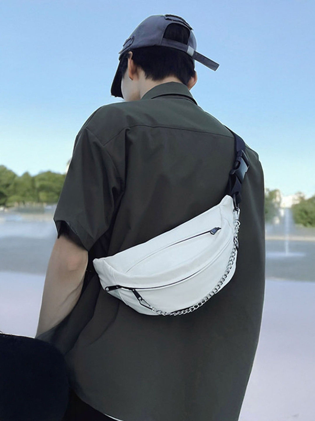 

StyleCast Checked Fanny Pack, Na