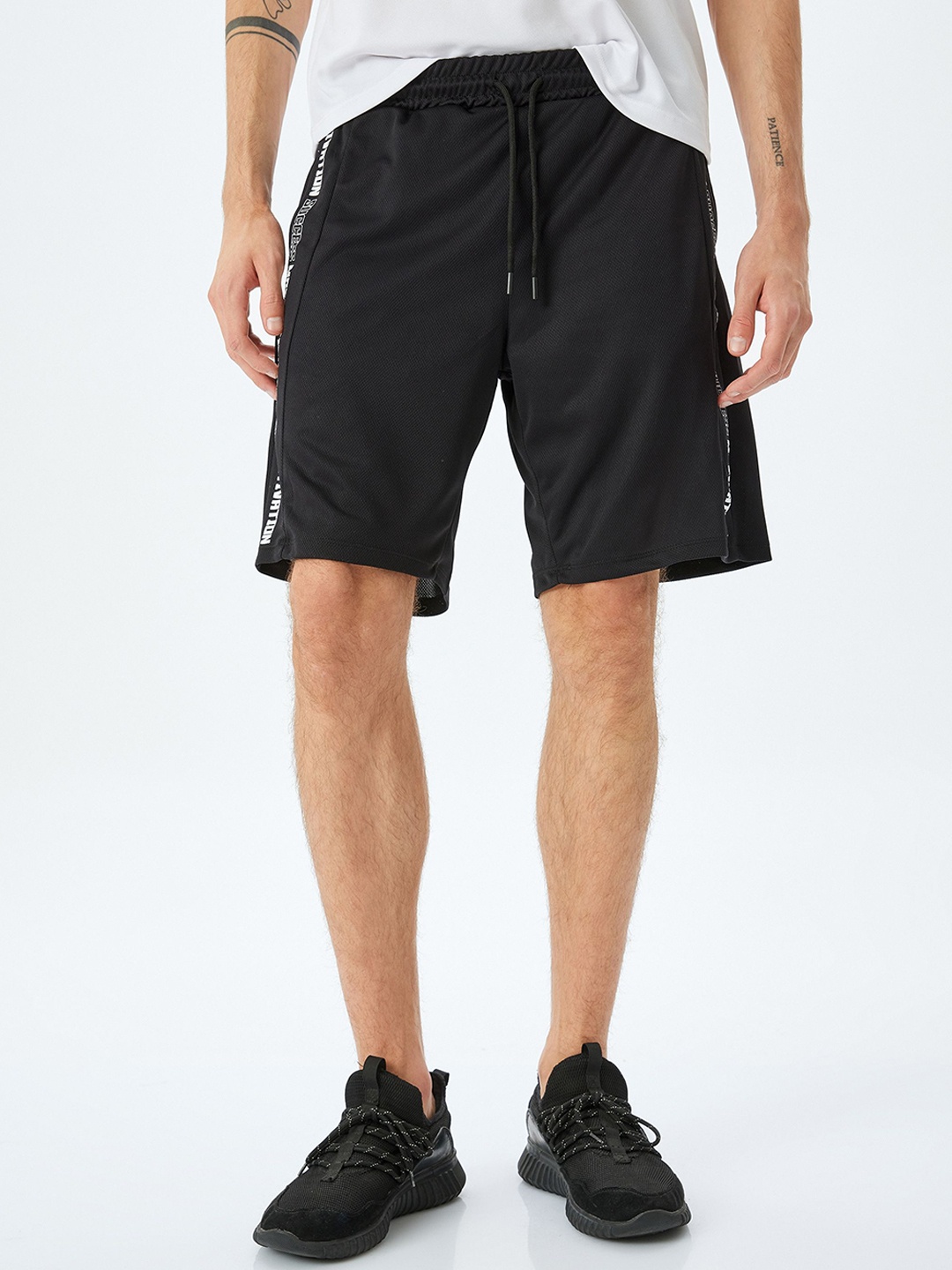 

Koton Men Regular Fit Mid-Rise Shorts, Black