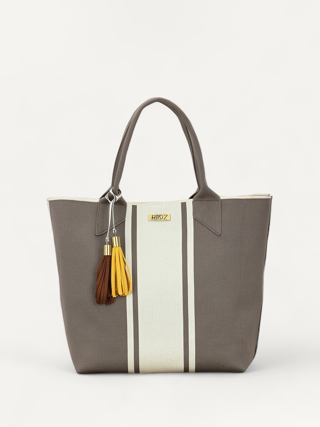 

Rioz Oversized Shopper Shoulder Bag with Tasselled, Brown