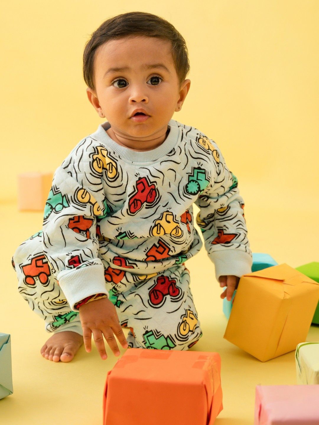 

A Toddler Thing Boys Printed, Blue