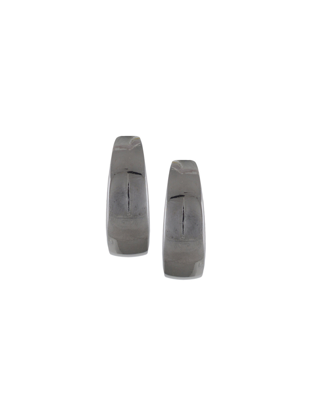 

HIGH TRENDZ Contemporary Half Hoop Earrings, Silver