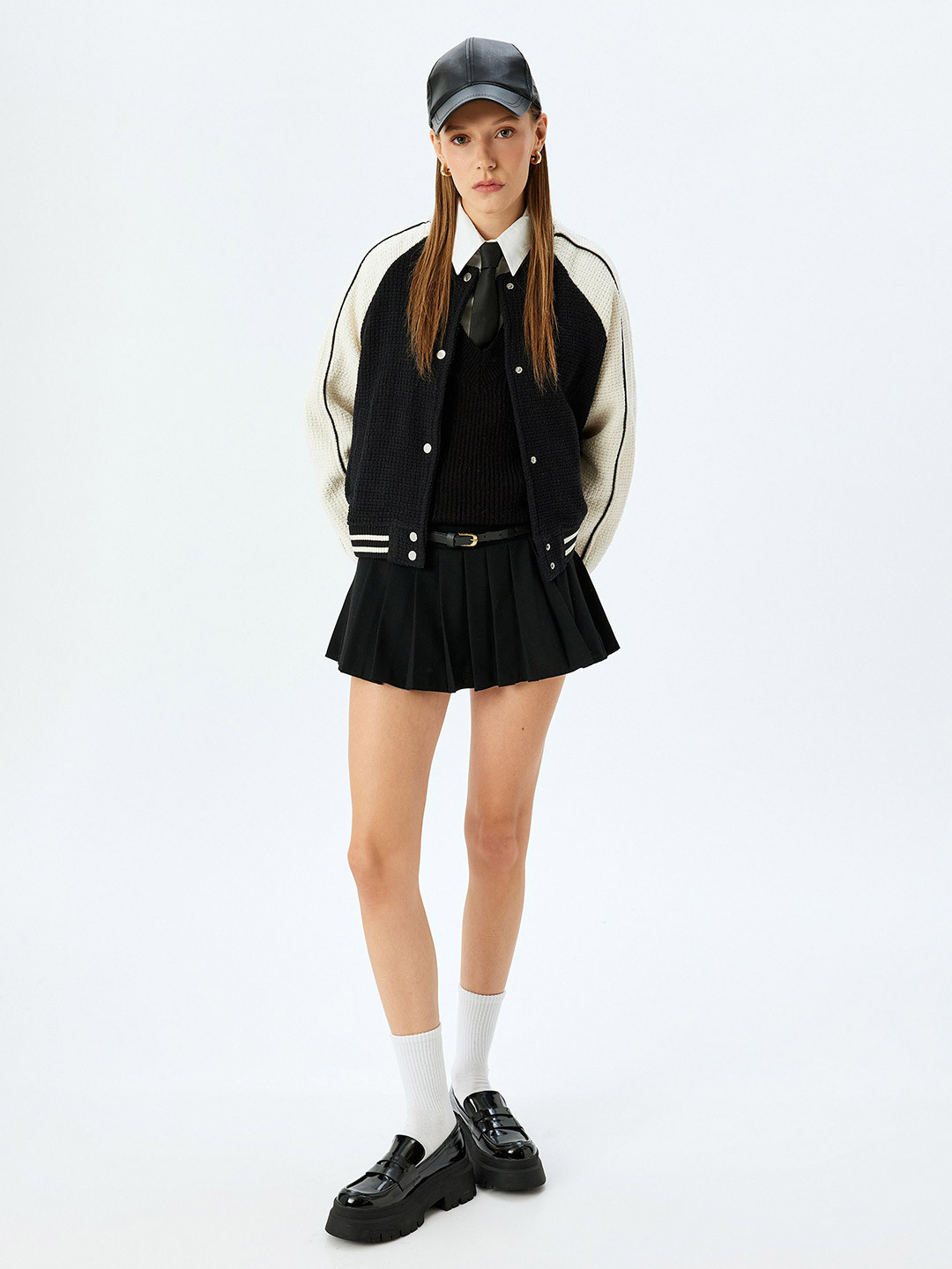 

Koton Women Front-Open Sweatshirt, Black