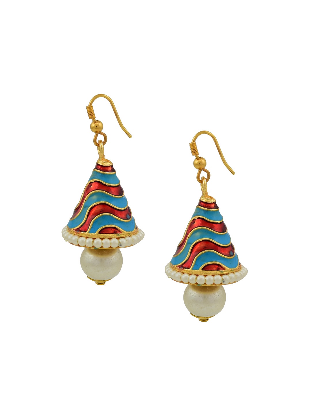 

HIGH TRENDZ Contemporary Drop Earrings, Gold