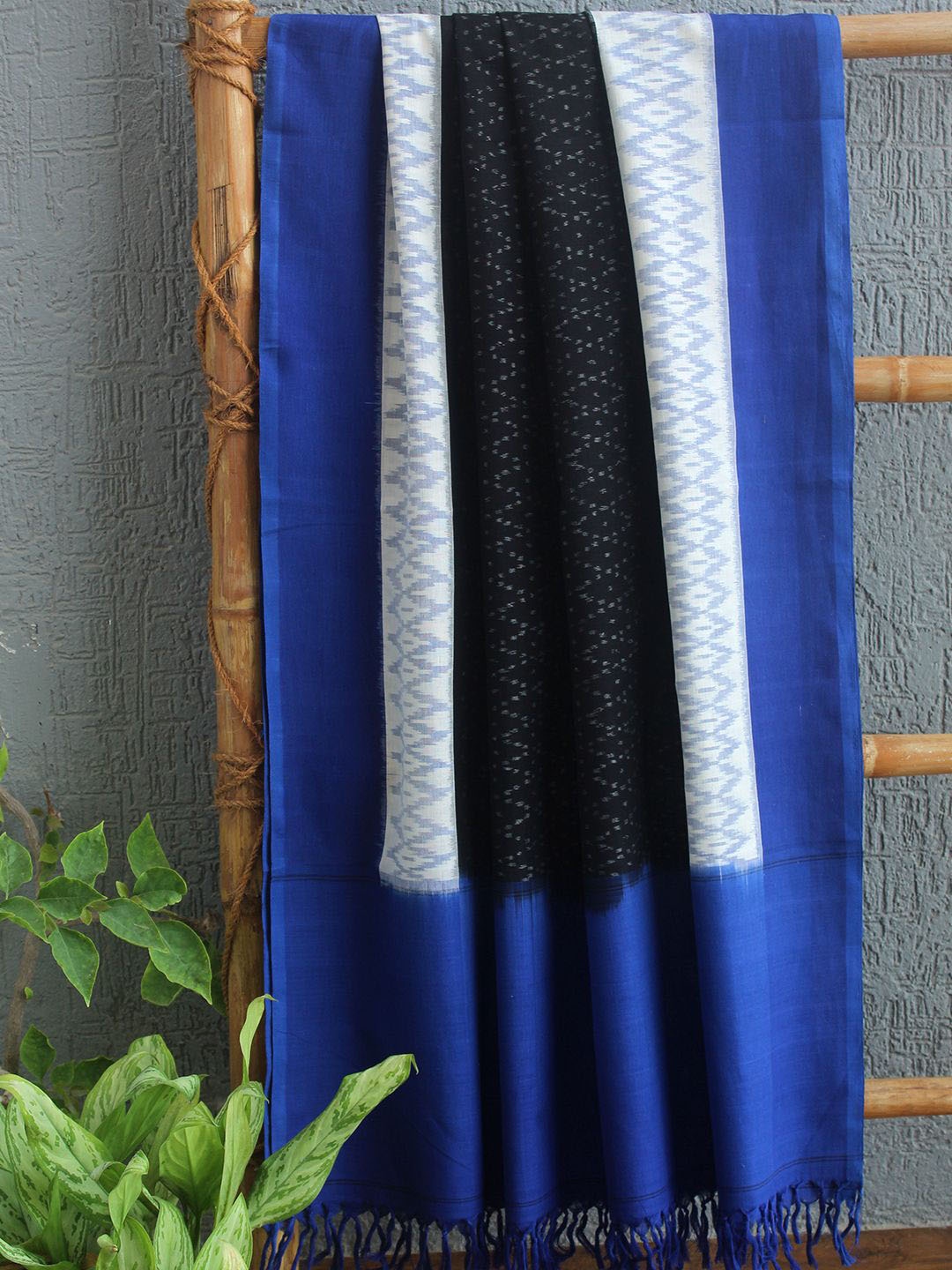

Weaves of Tradition Pure Cotton Unstitched Dress Material, Blue