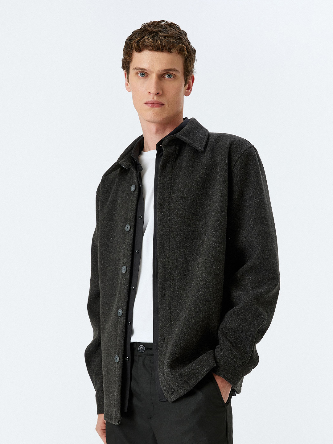 

Koton Men Opaque Casual Shirt, Grey