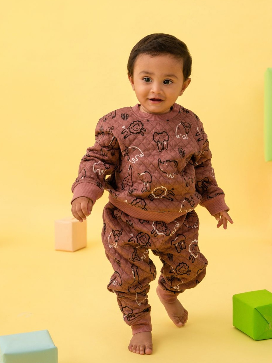 

A Toddler Thing Boys Printed, Brown
