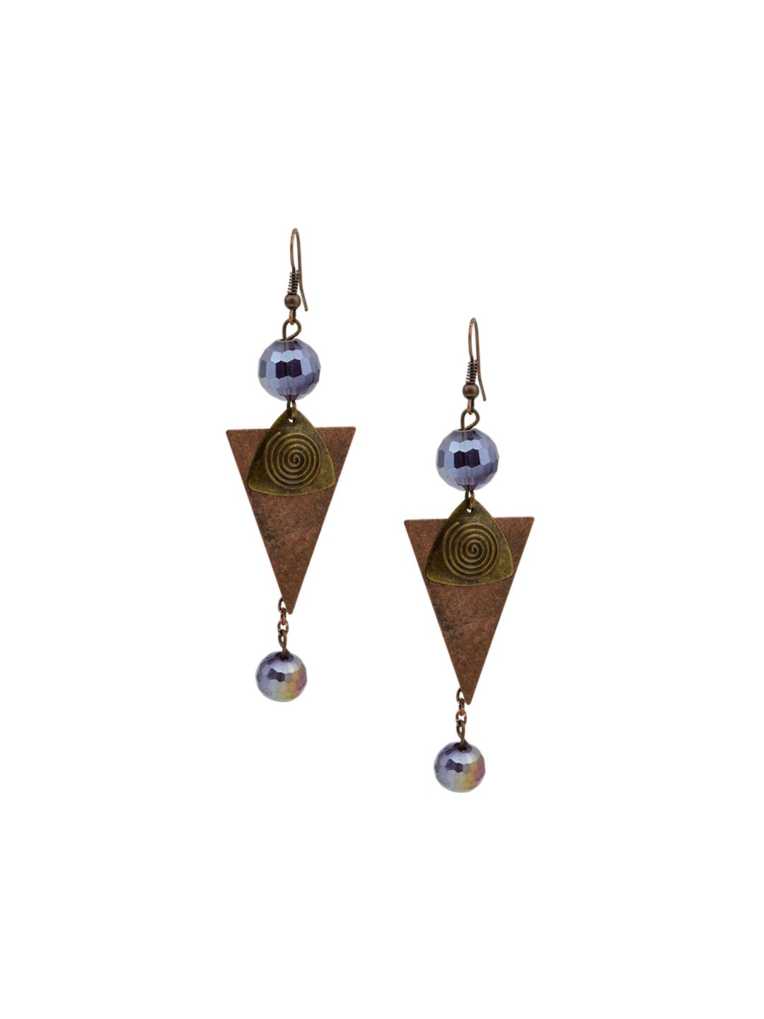 

HIGH TRENDZ Contemporary Drop Earrings, Metallic
