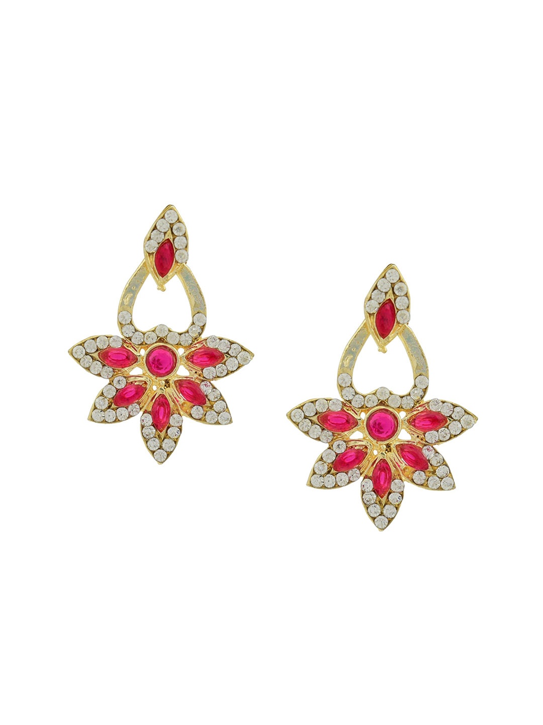 

HIGH TRENDZ Contemporary Drop Earrings, Gold