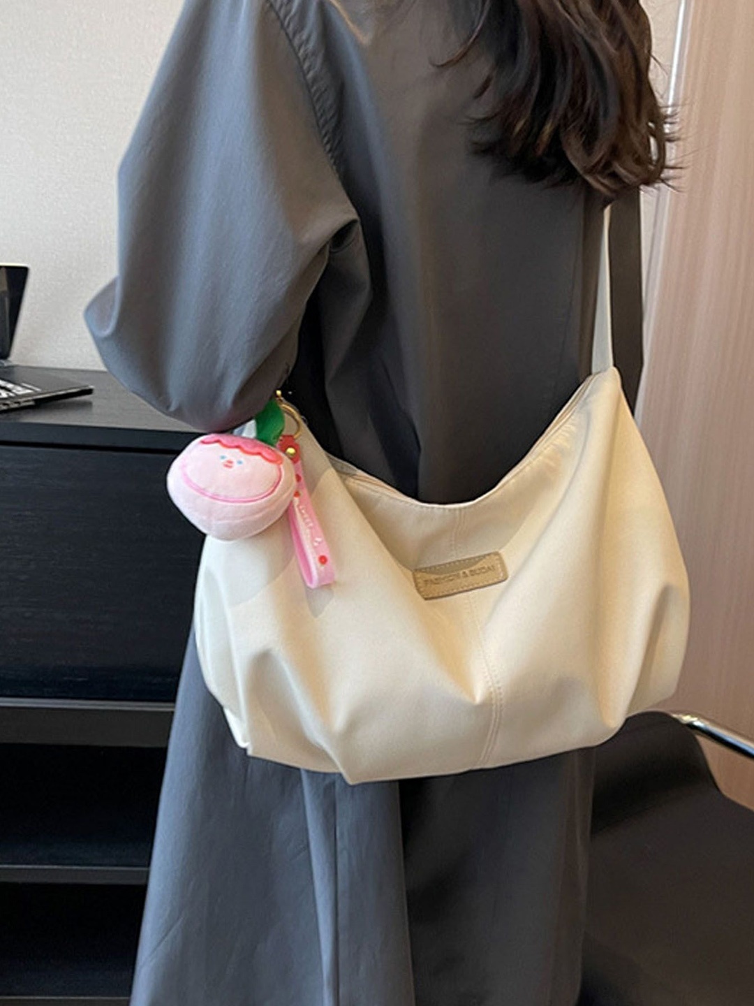 

StyleCast Beige-Coloured Solid Stylish Side Bag