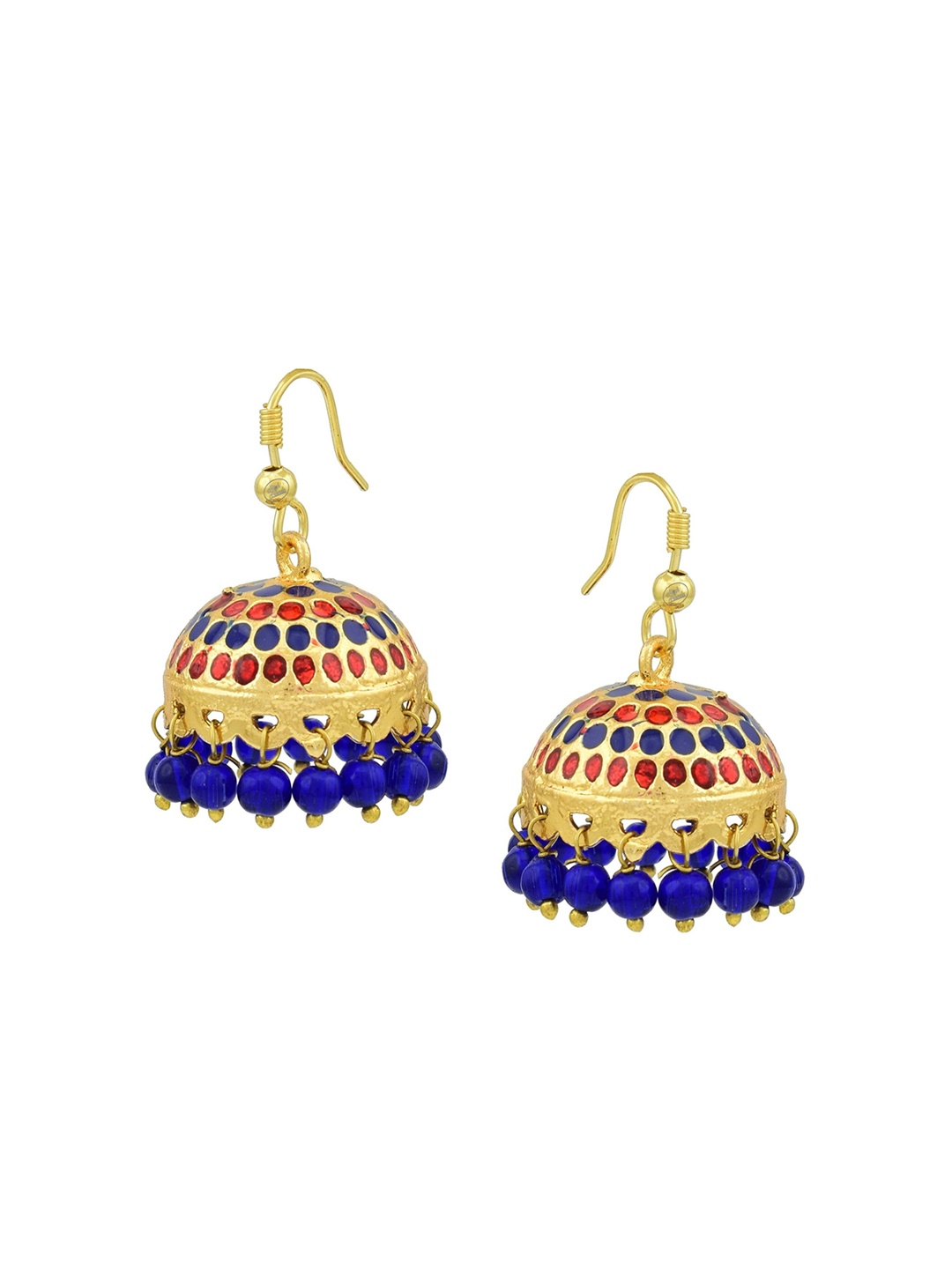 

HIGH TRENDZ Contemporary Jhumkas Earrings, Gold