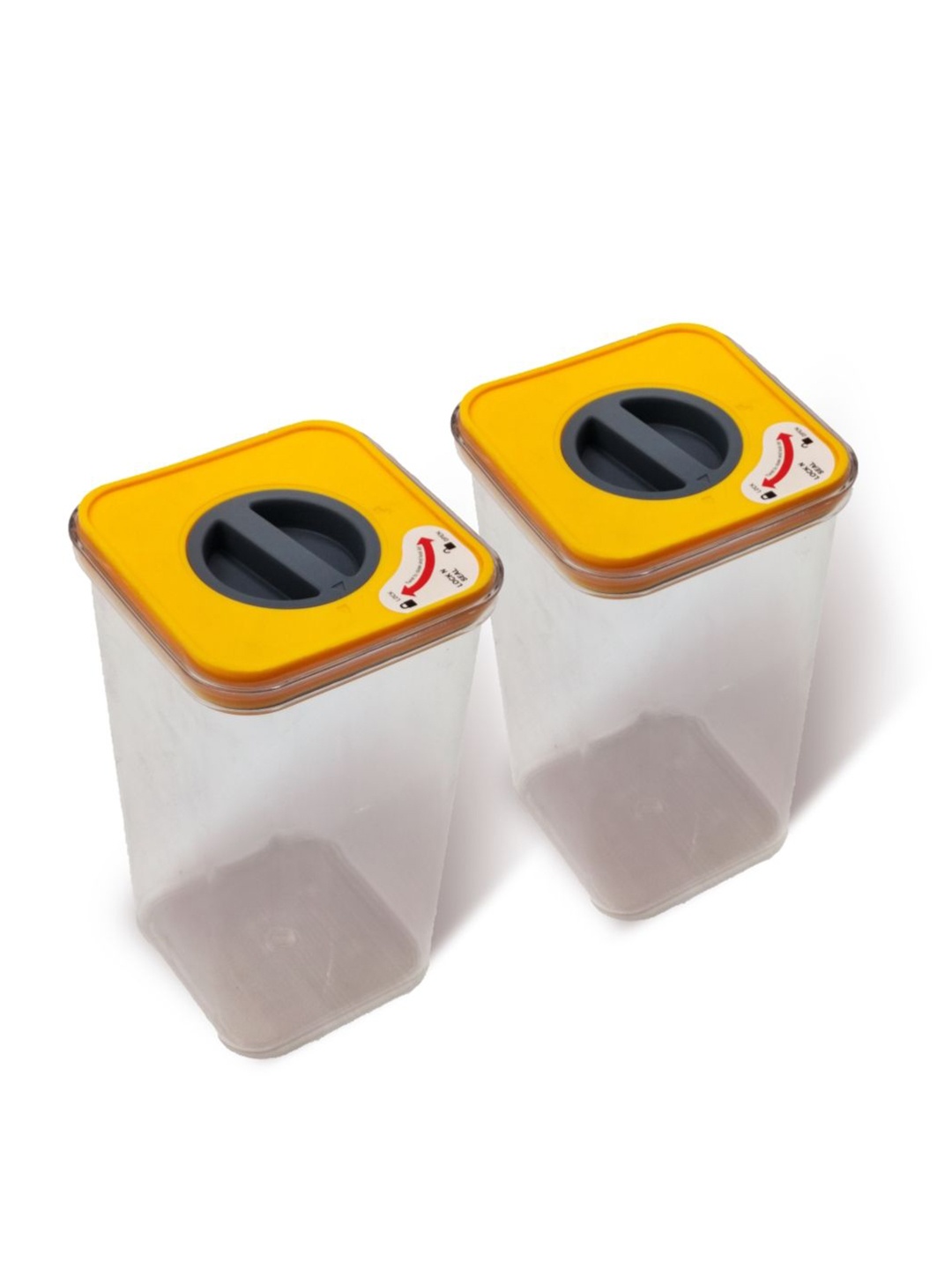 

10club Vacuum Storage Box - Set of 2, Yellow