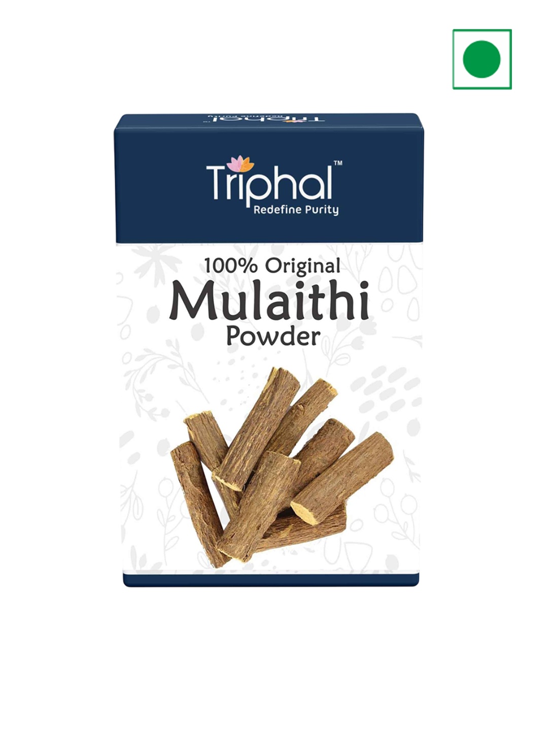 

Triphal Natural & Pure Mulaithi / Mulethi Powder - 200 g, Blue