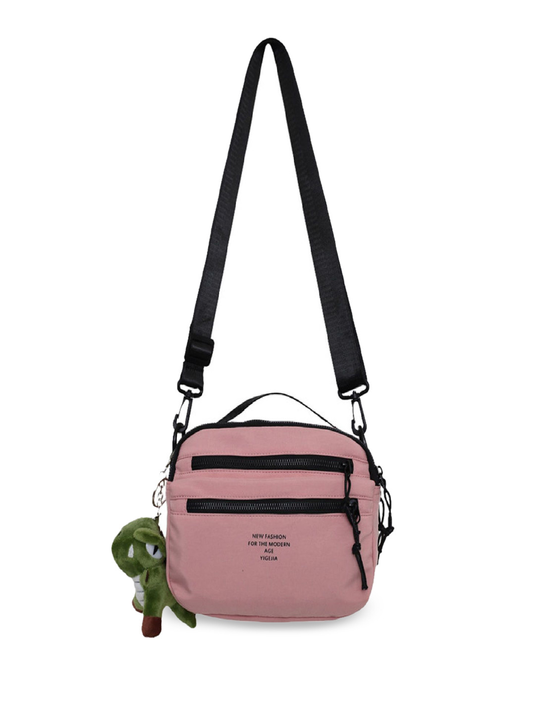 

StyleCast Pink & Black Structured Side Bag