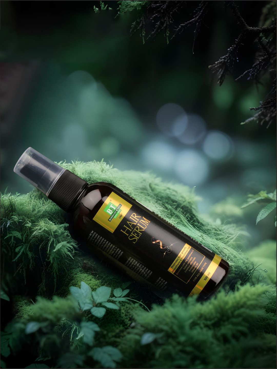 

BOERICKE & TAFEL Smoothens & Nourishes Hair With Bhringraj & Rice Water Hair Serum- 100 ml, Green
