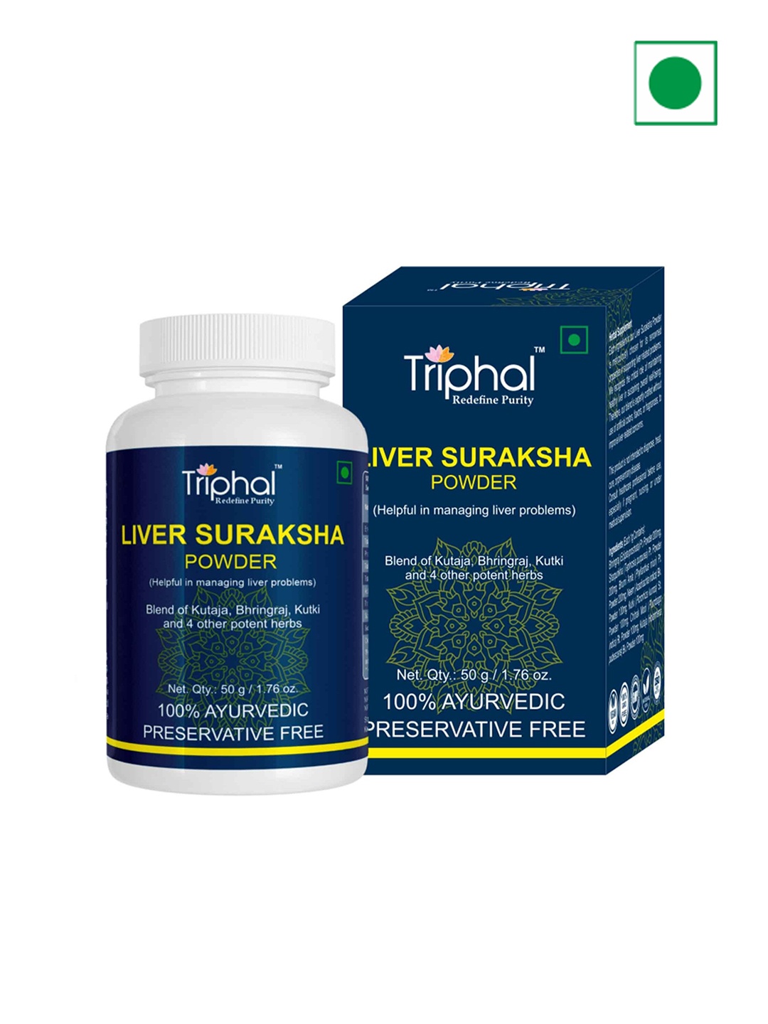 

Triphal Liver Suraksha Powder- 50 g, Blue