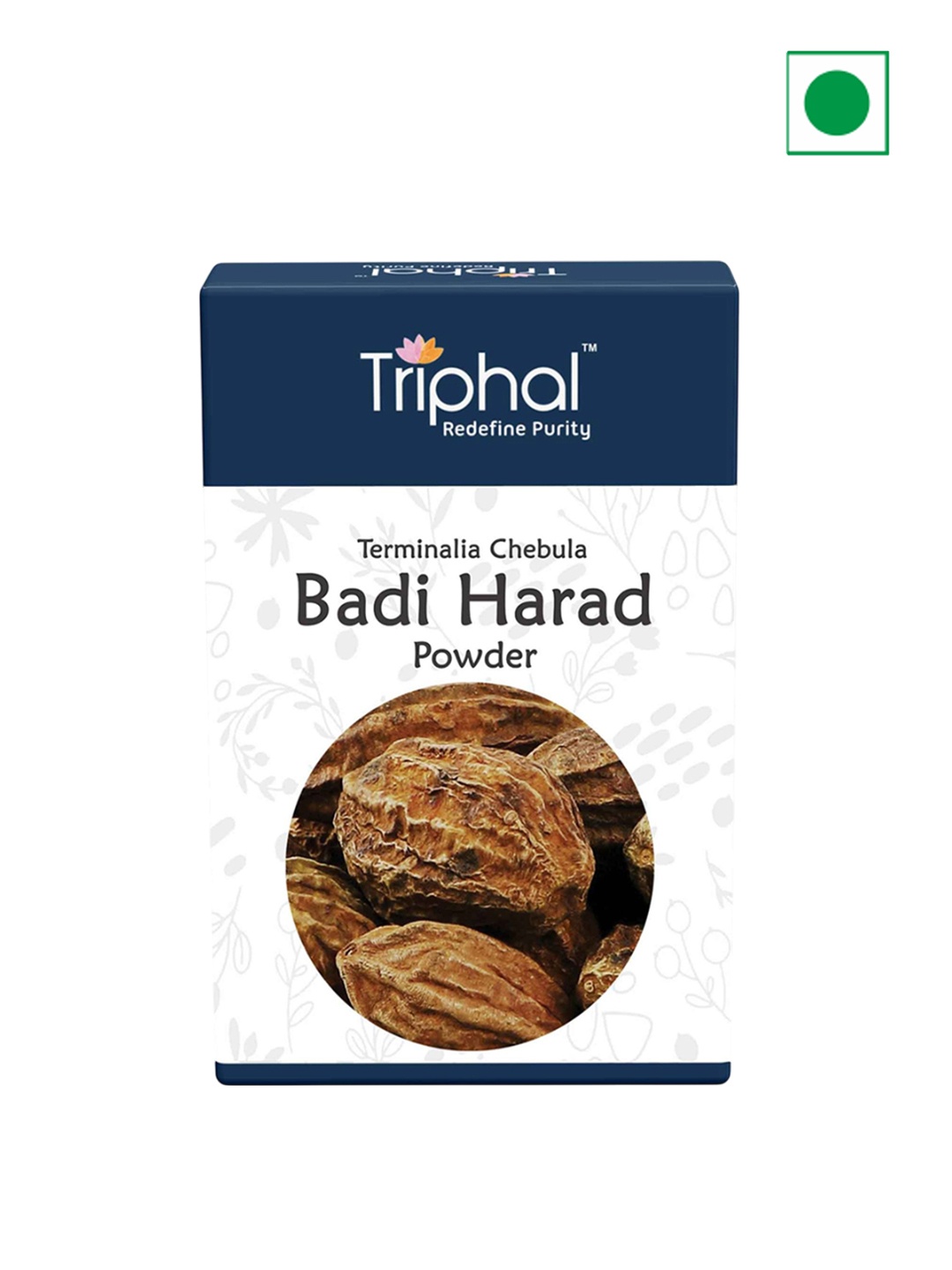 

Triphal Badi Harad Powder - 200 g, Blue