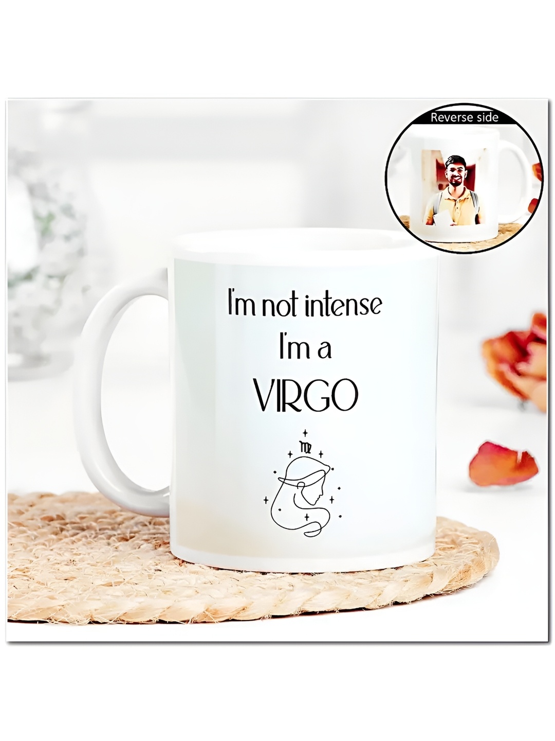 

fnp Multicoloured Printed Ceramic Glossy Mugs Set of Cups and Mugs, White