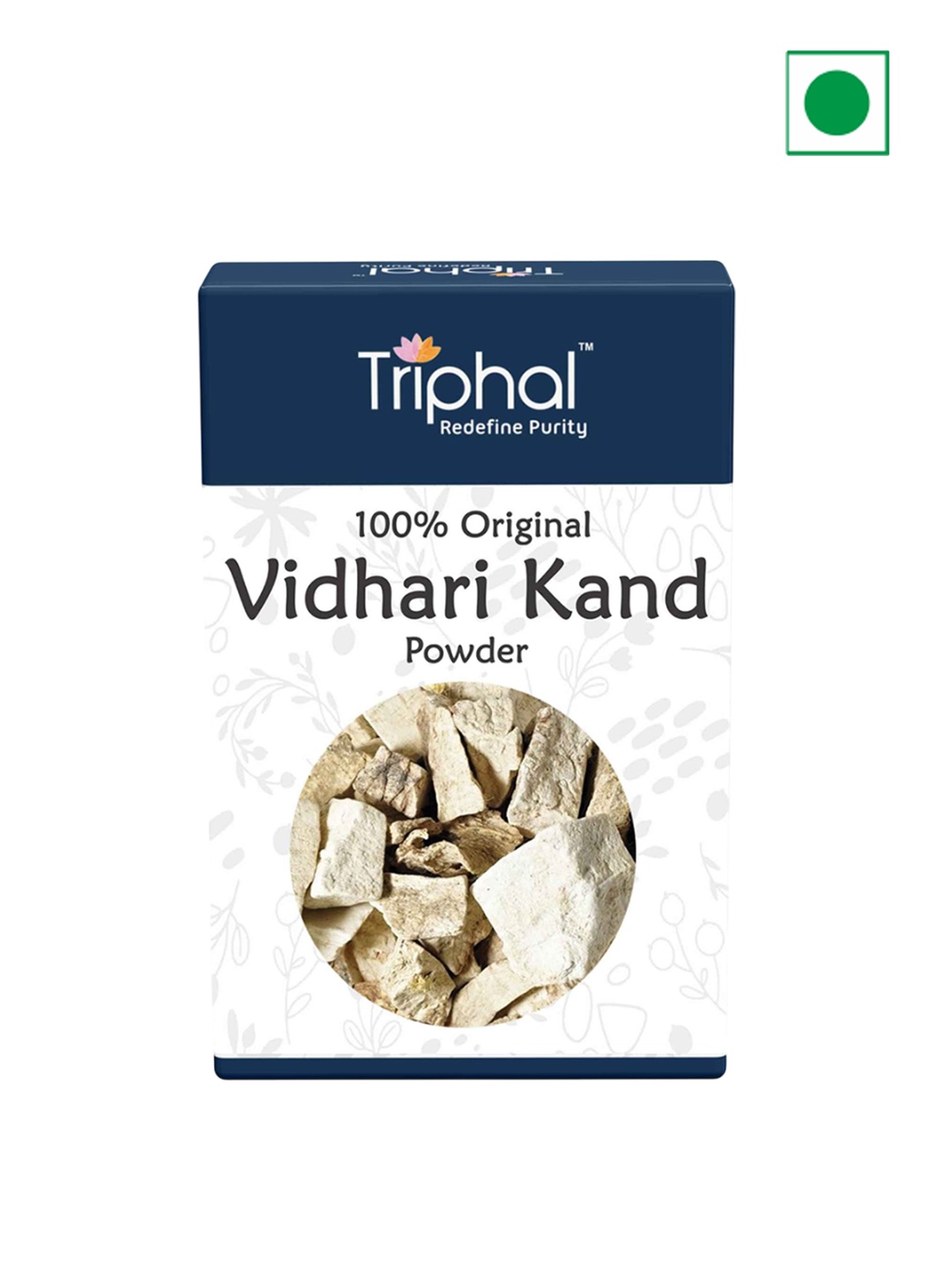 

Triphal Vidari kand Powder - 200 g, Blue