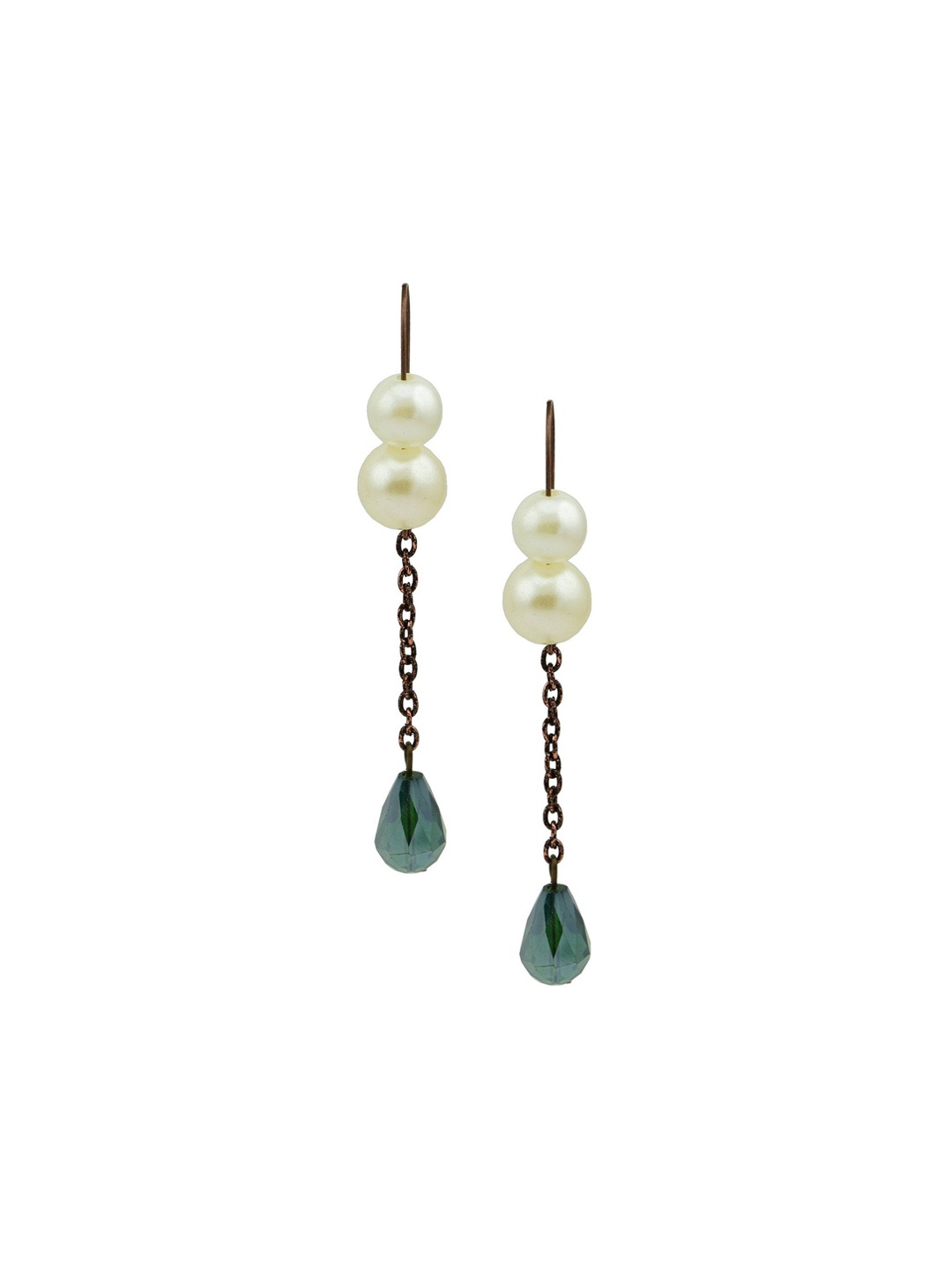 

HIGH TRENDZ Contemporary Drop Earrings, Green