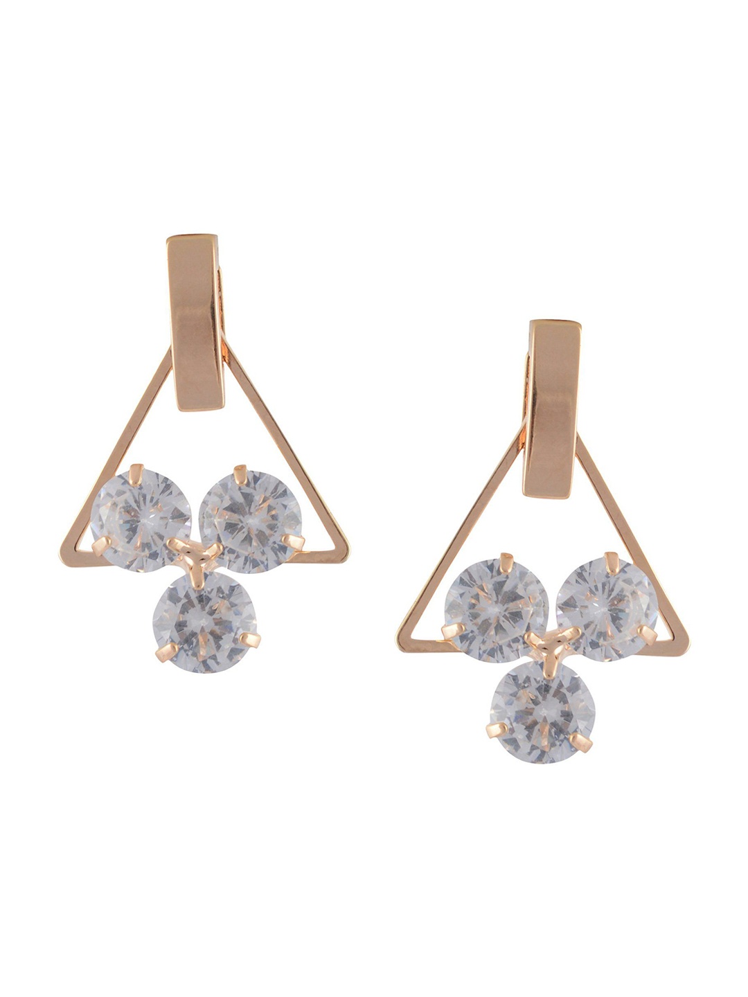 

HIGH TRENDZ Contemporary Drop Earrings, Gold